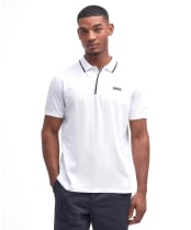 Men's Barbour International Daytona Tipped Polo Shirt - White