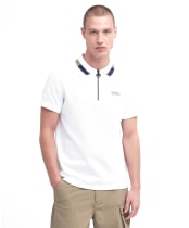 Men's Barbour International Smith Polo Shirt - White