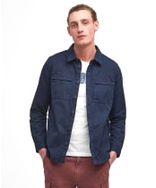 Men's Barbour Castlebay Garment Dyed Overshirt - Navy