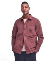 Men's Barbour Dewsbury Garment Dyed Overshirt - Desert Clay