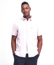 Men's Barbour Terra Dye Regular Short Sleeve Summer Shirt - Thistle
