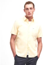Men's Barbour Terra Dye Regular Short Sleeve Summer Shirt - Yellow Haze