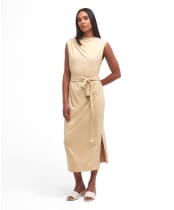 Women's Barbour International Courtney Midi Dress - Beige