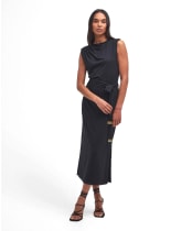 Women's Barbour International Courtney Midi Dress - Black