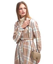 Women's Barbour Eilein Leather Saddle Bag - Honey