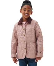 Girl's Barbour Summer Liddesdale Quilted Jacket, 2-9yrs - Gardenia / Gardenia