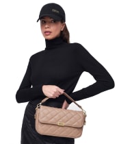 Women's Barbour International Quilted Soho Crossbody Bag - Camel