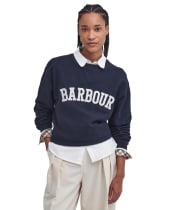 Women's Barbour Northumberland Sweatshirt - Navy / Cloud