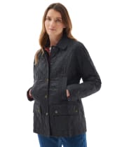 Women's Barbour Summer Beadnell Quilted Jacket - Black