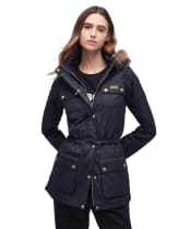Women's Barbour International Enduro Quilted Jacket - Navy