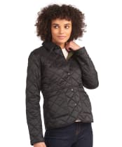 Women's Barbour Deveron Quilted Jacket - Black