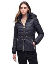 Women's Barbour International Island Quilted Jacket - Black