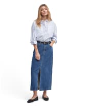 Women's Barbour Ella Midi Skirt - Authentic