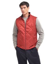 Men's Barbour Finn Gilet - Dark Red