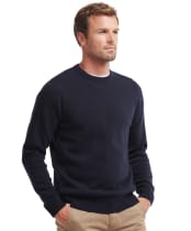 Men's Barbour Nelson Essential Crew Sweater - Navy