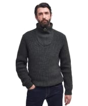 Men's Barbour New Tyne Half Zip Sweater - Olive