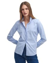 Women's Barbour Derwent Shirt - PALE BLUE/HESSIA