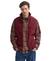 Men's Barbour Langdale Fleece Gilet - Port