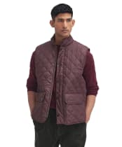 Men's Barbour New Lowerdale Quilted Gilet - Winter Blackberry