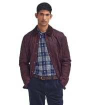 Men's Barbour Heritage Liddesdale Quilted Jacket - Winter Blackberry