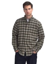 Men's Barbour Bowburn Regular Fit Shirt - Olive Marl