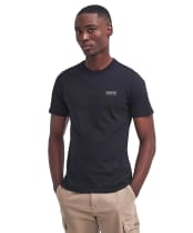 Men's Barbour International Small Logo Tee - BLACK/PEWTER 2