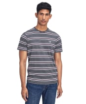 Men's Barbour Boldron Stripe T-Shirt - Charcoal