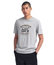 Cafe Graphic T - Grey Marl