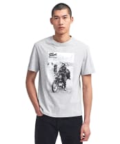 Lucas Graphic T - Grey Marl