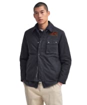 Men’s Barbour International Steve McQueen Workers Waxed Jacket - Charcoal
