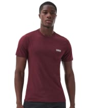 Men's Barbour International Small Logo Tee - Bordeaux