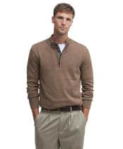 Men’s Barbour Avoch Half Zip Sweater - Fossil