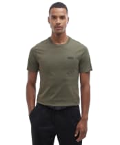 Men's Barbour International Small Logo Tee - Uniform Green