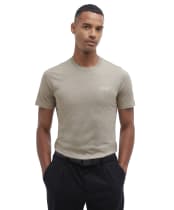 Men's Barbour International Small Logo Tee - Concrete
