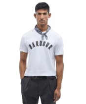 Men's Barbour Ancroft Tartan Cotton T-Shirt - WHITE/CEDARWOOD