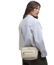 Women's Barbour International Qualify Crossbody Bag - Light Pearl