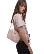 Women's Barbour International Quilted Sloane Crossbody Bag - Pale Mauve