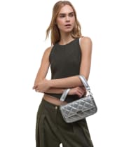 Women's Barbour International Quilted Mini Soho Crossbody Bag - High Shine Silver