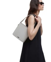 Women's Barbour Laire Leather Bucket Bag - Light Sand