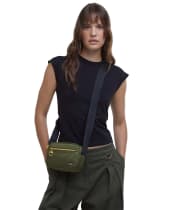Women's Barbour International Qualify Micro Crossbody Bag - Empire Green