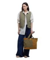 Women's Barbour Mya Tote Bag - Dusky Green