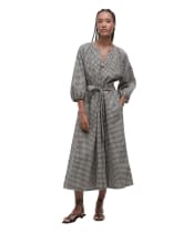 Women's Barbour Suri Midi Dress - Dark Navy / Light Sand / Military Brown