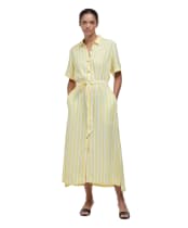 Women's Barbour Adelaide Maxi Dress - Sunray Yellow Stripe
