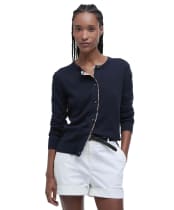 Women's Barbour Bredon Knit Sweater - Navy / Hessian