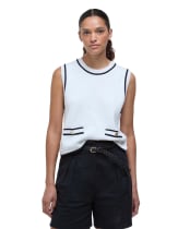 Women's Barbour Amy Sleeveless Knitted Vest - Cloud