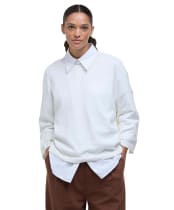 Women's Barbour Lucy Knitted Jumper - Cloud