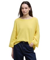 Women's Barbour Lucy Knitted Jumper - Sunray Yellow