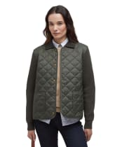 Women's Barbour Hollies Knitted Cardigan - Olive