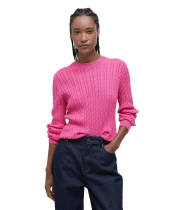 Women's Barbour Hartland Crew Knitted Jumper - Rose Pink