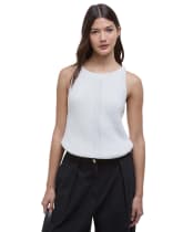 Women's Barbour International Dakota Sleeveless Knitted Jumper - Neutral